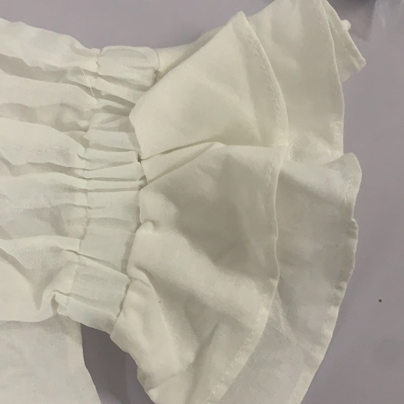 Women's Loose Ruffle Flare Sleeve Blouse, Notch Lapel Button-Down Shirt For Spring And Fall Office Wear