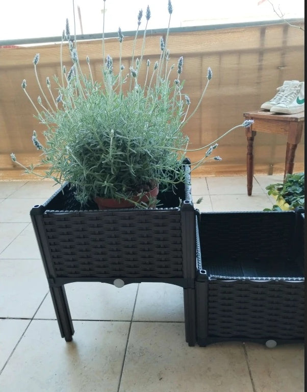 Raised Garden Bed With Legs, Self-Watering Planter Box Raised Bed To Grow Flowers