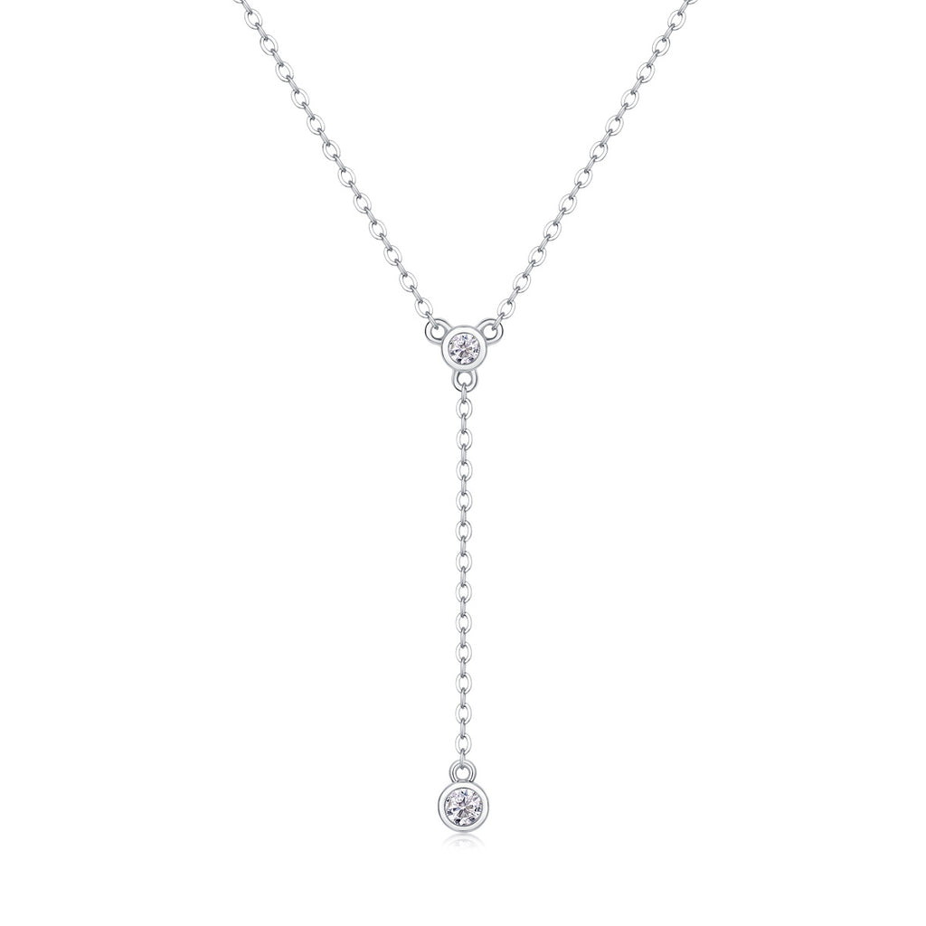 Tassel - A Fashionable And Luxurious Diamond Jewelry Pendant Set With Moissanite S925 Sterling Silver And Platinum Plating