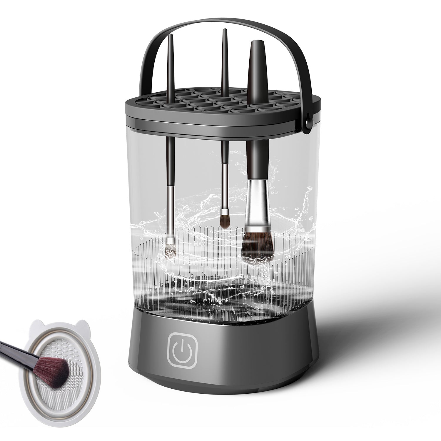 Electric Makeup Brush Cleaner - 9000 RPM Makeup Brush Cleaning Machine, Waterproof Automatic Makeup Brush Cleaner For Makeup Sponges And Brushes