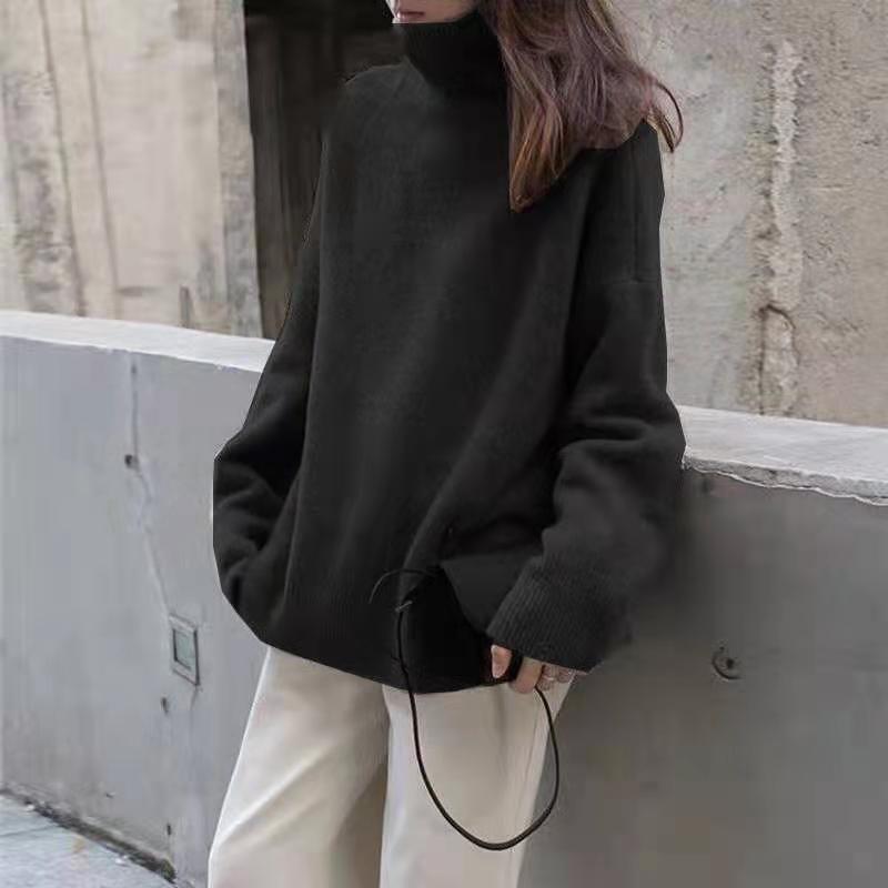 Turtleneck Cashmere Sweater Women's Outer Knit Sweater