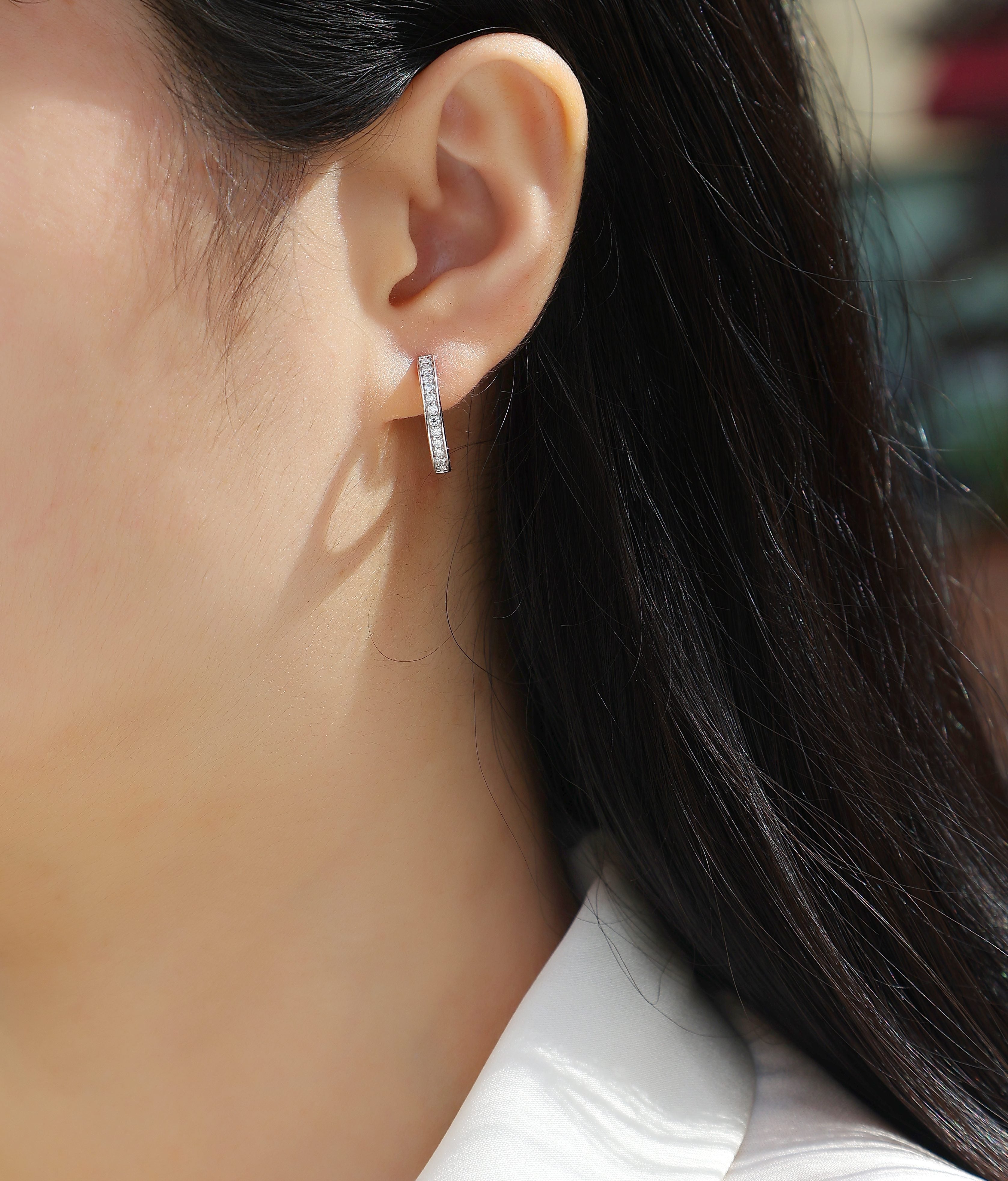 Morning Dew - Fashionable And Luxurious Diamond Jewelry Set With Moissanite S925 Sterling Silver And Platinum-plated Stud Earrings