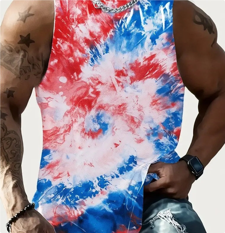 Full Printed Vest Made Of Polyester Material