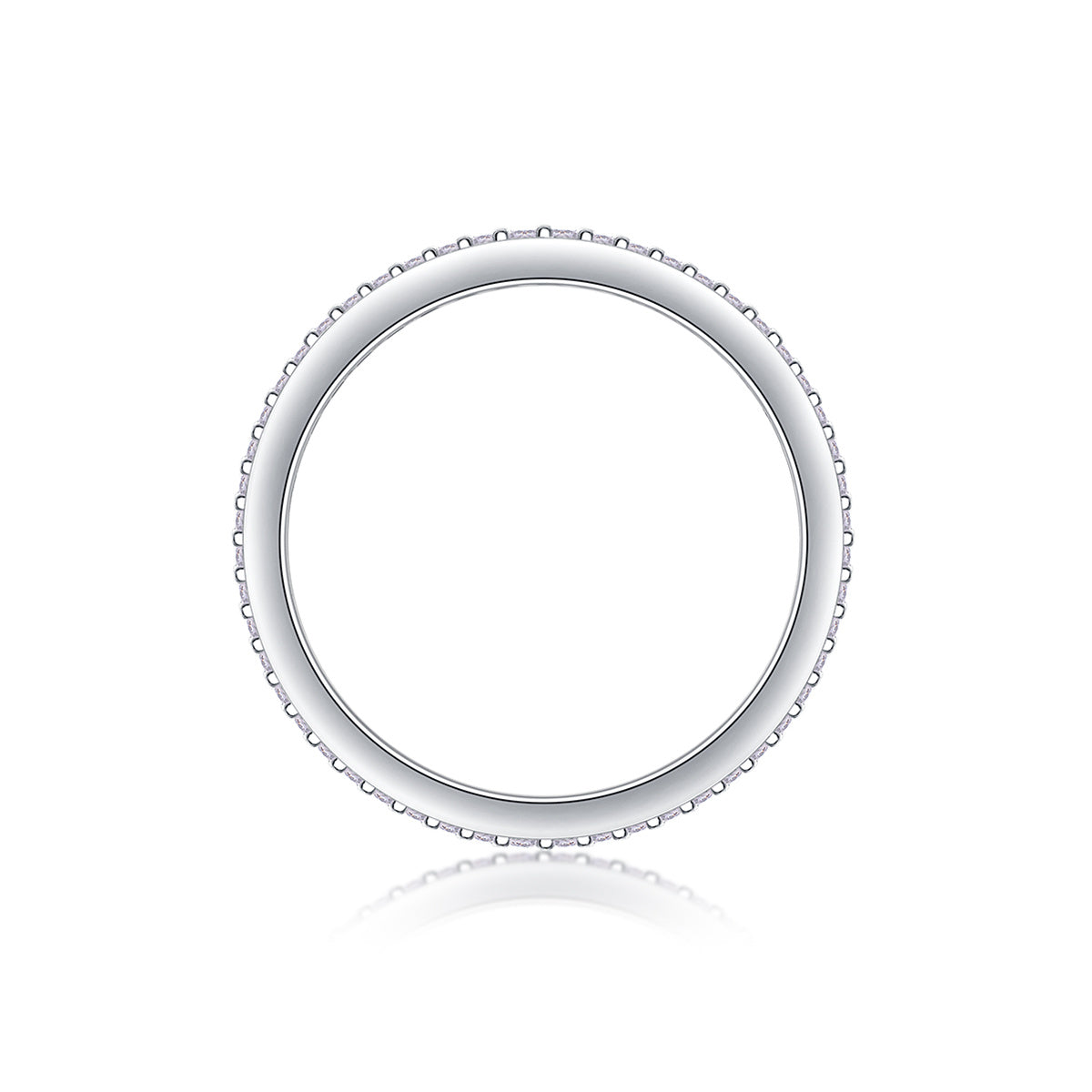 Light Up The Moments - A Fashionable Jewelry Ring Set With Moissanite S925 Sterling Silver And Platinum-plated Diamond