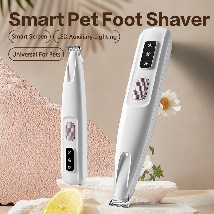 2025 New Pet Paw Trimmer 1Pack,Rechargeable Quiet Hair Trimmer For Pets,Professional Pet Grooming Kit - Cordless Waterproof  Clippers With LED For Precision Trimming,Ideal For Home Grooming Pet Hair