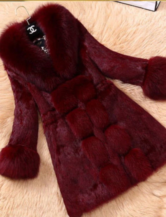 New Women's Long-Sleeved Fleece Coat