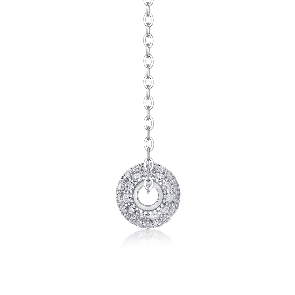 Meet At This Moment - A Fashionable And Luxurious Diamond Jewelry Pendant Set With Moissanite S925 Sterling Silver And Platinum Plating