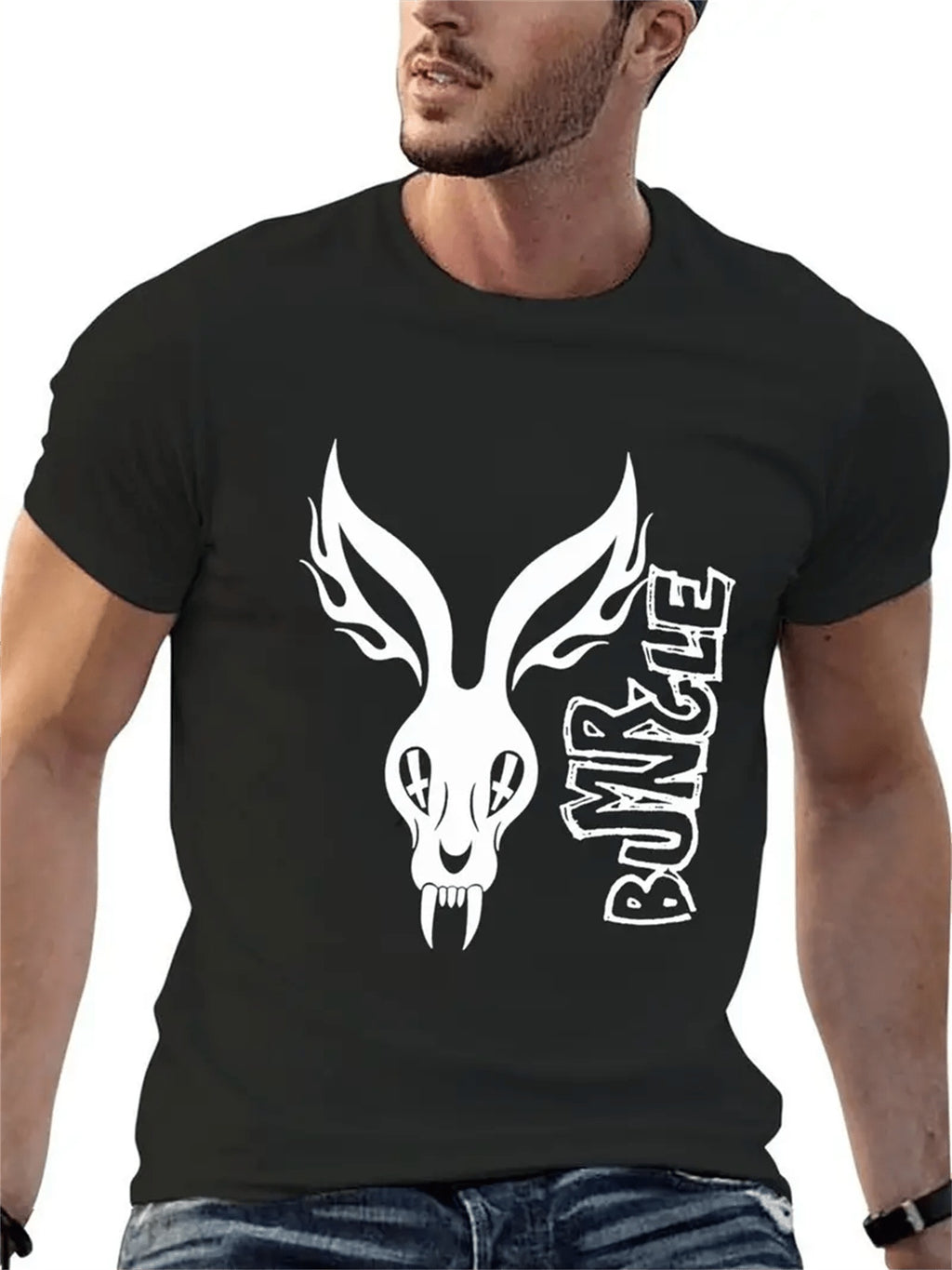 Men's Creative Tops, Casual Short Sleeved Round Neck T-shirts, Summer Outdoor Men's Clothing