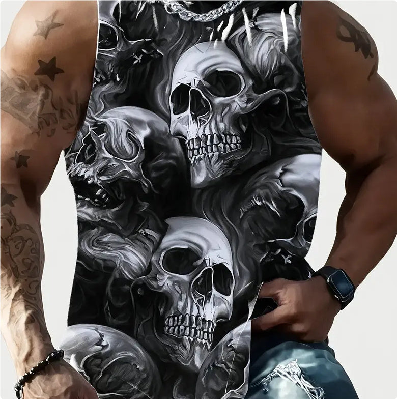 Full Printed Vest Made Of Polyester Material