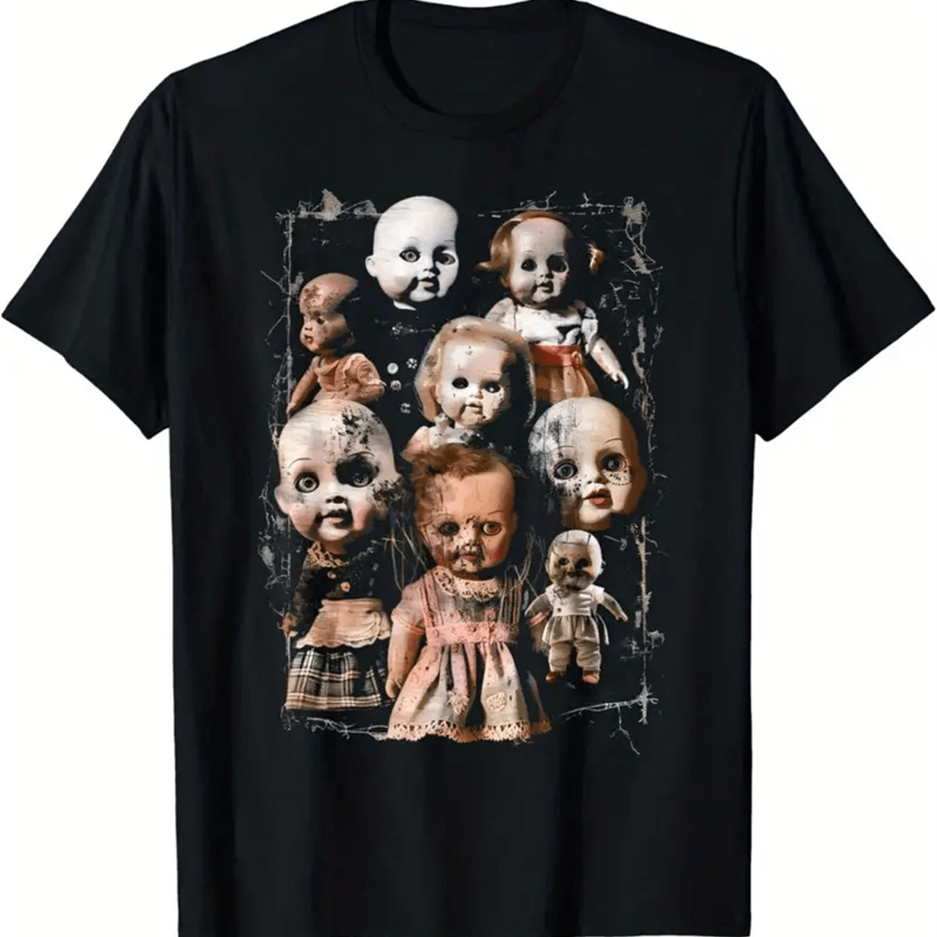 Men's Patterned Printed T-shirt, Summer Casual Short Sleeved Plus Size T-shirt