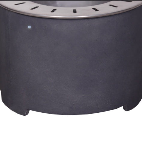 20.5 X 15 Dark GrayConcrete Texture Smokeless Fire Pit