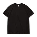 180G Adult Pure  Pure Cotton Black  Men's T-shirt CUSTOMIZATION