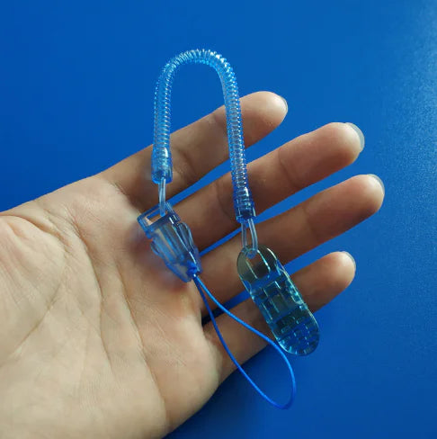 Baby Pacifier Clip Chain with Teether and Spring Chain