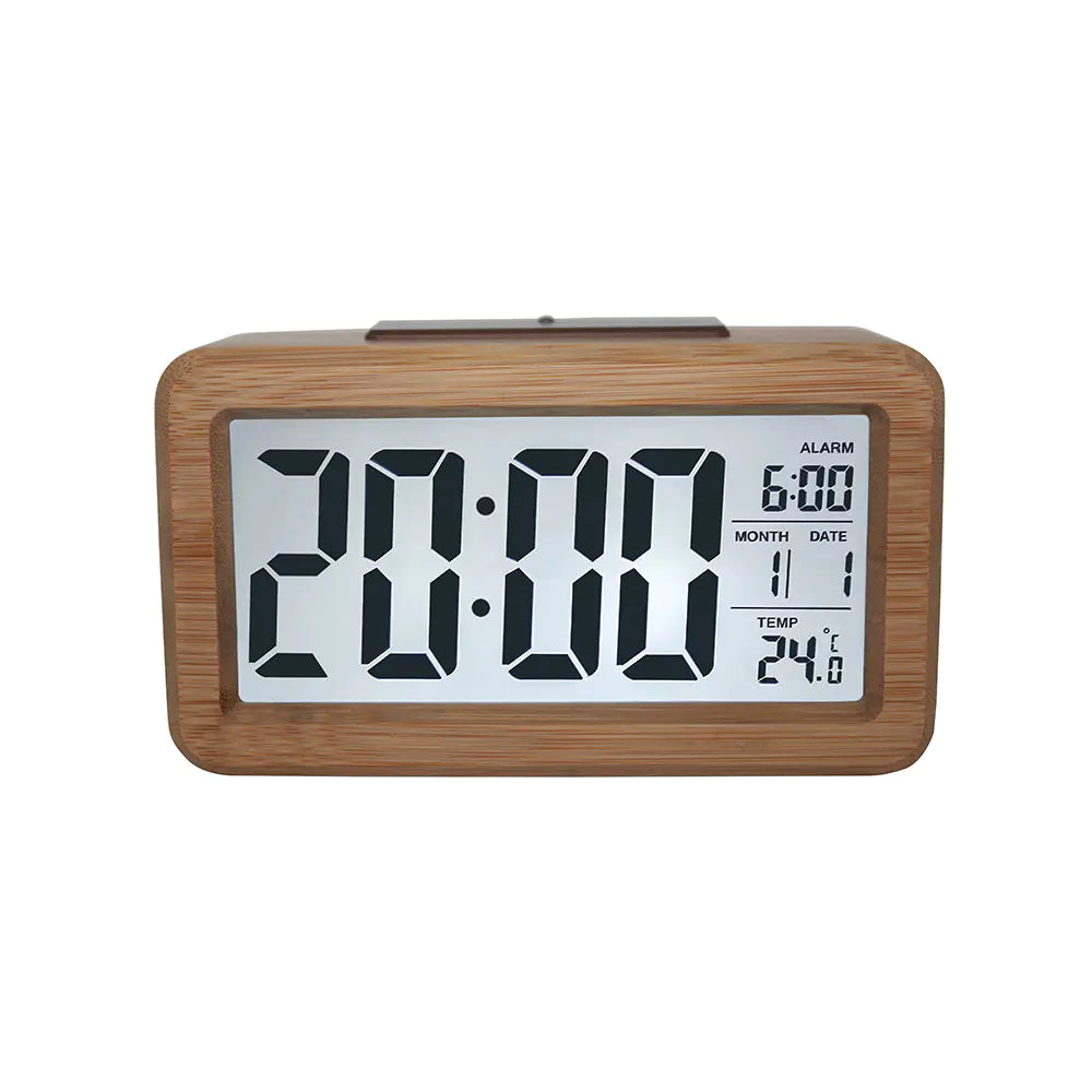 Solid Wood Alarm Clock - Stylish Electronic Gift