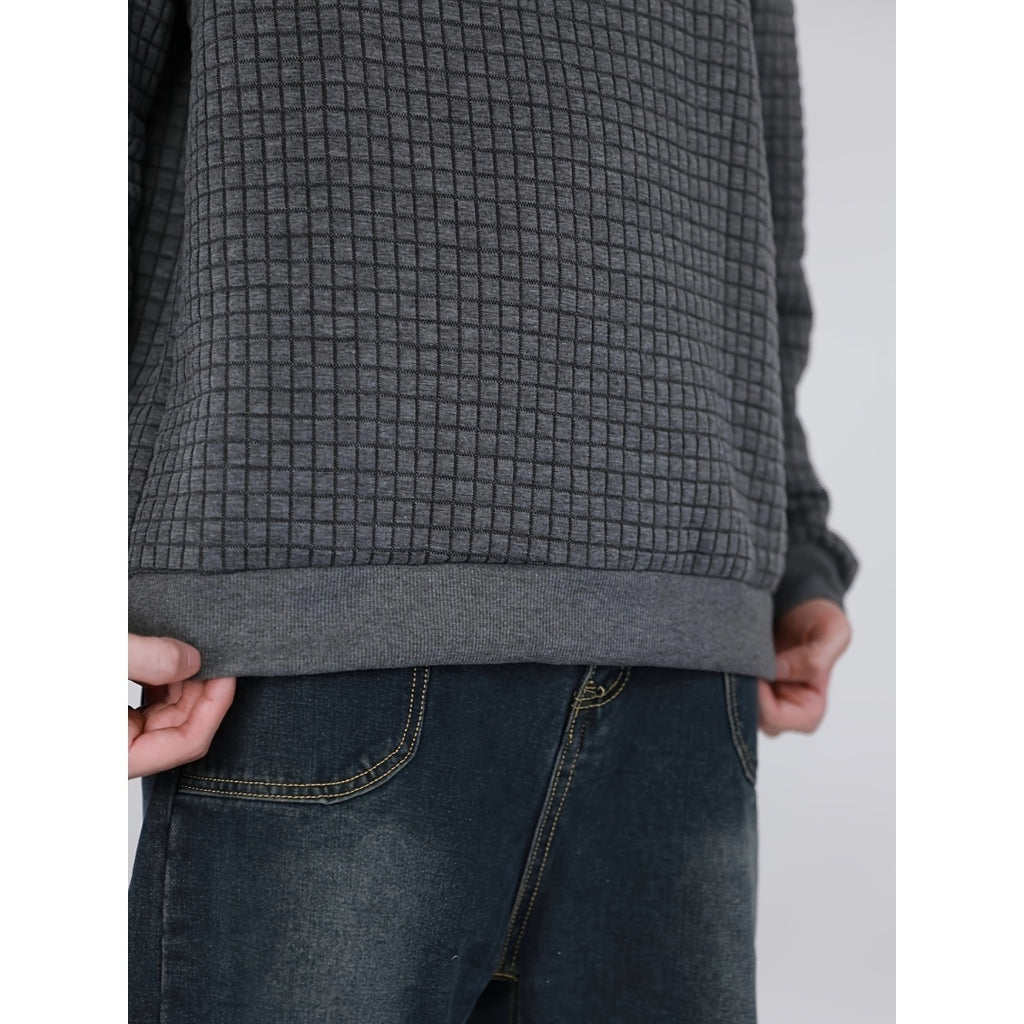 Export Quality English European And American Sizes Jacquard Round Neck Hoodie For Men And Women