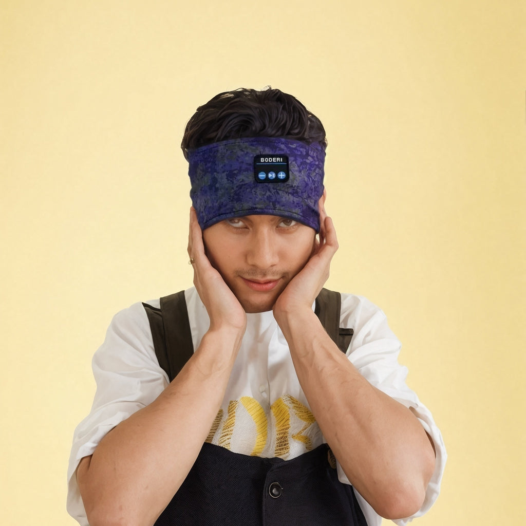 Dual Ear Stereo Music Blackout Hood For Phone Calls