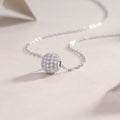 Meet At This Moment - A Fashionable And Luxurious Diamond Jewelry Pendant Set With Moissanite S925 Sterling Silver And Platinum Plating