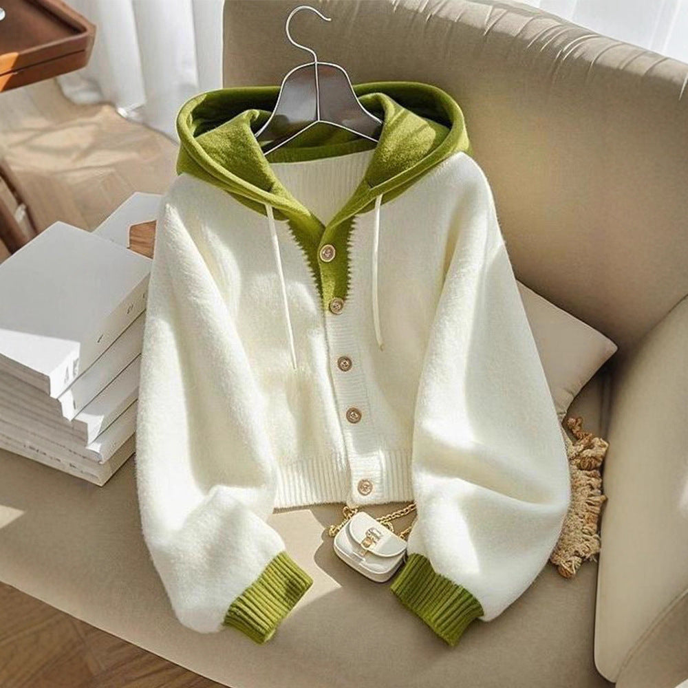 Early Autumn Korean Style Top For Women