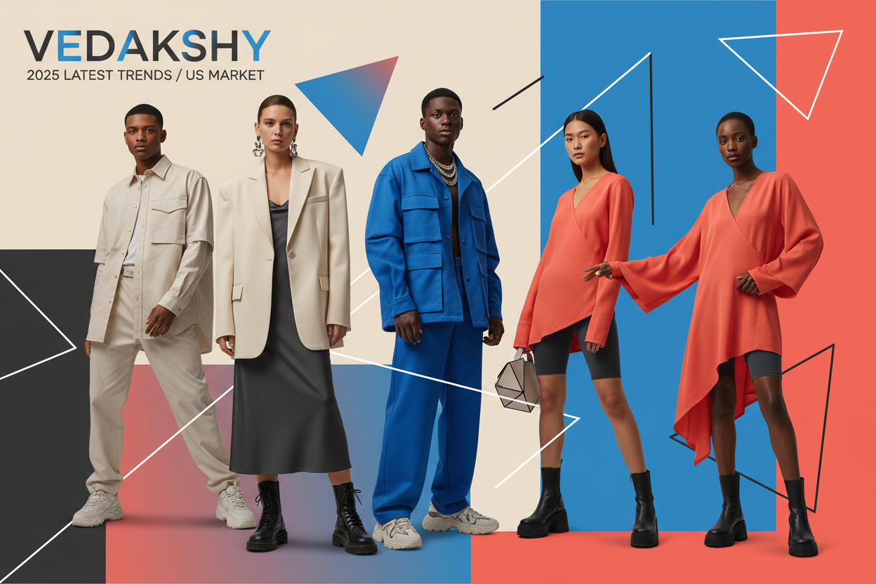 create a image on vedakshy fashion with some latest desing for using in a us 