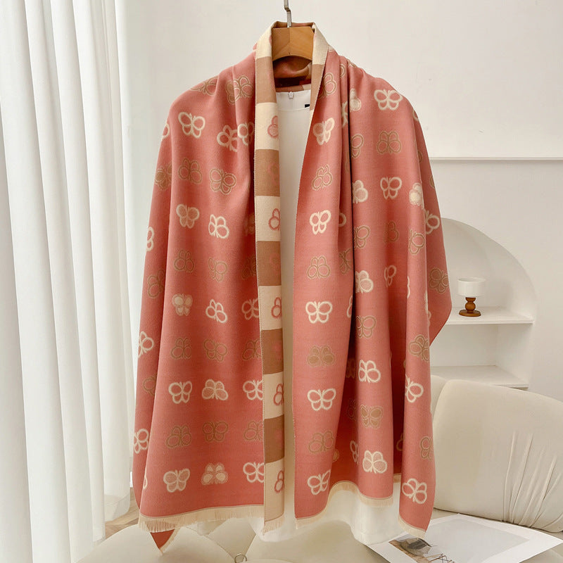 Retro High Sense Artificial Cashmere Scarf