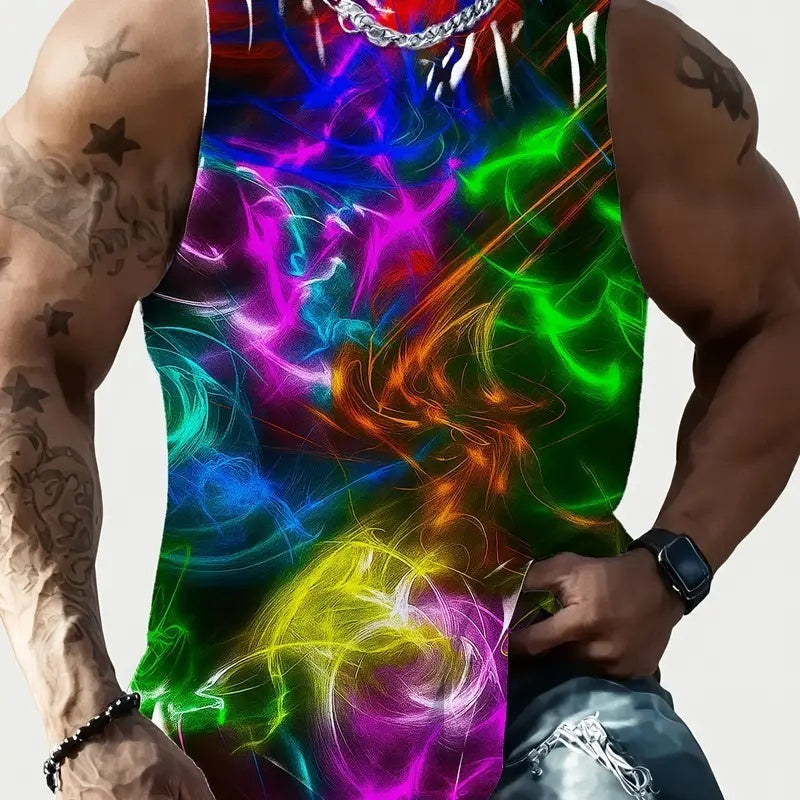 Full Printed Vest Made Of Polyester Material