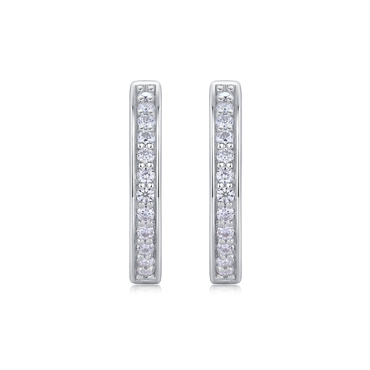 Morning Dew - Fashionable And Luxurious Diamond Jewelry Set With Moissanite S925 Sterling Silver And Platinum-plated Stud Earrings