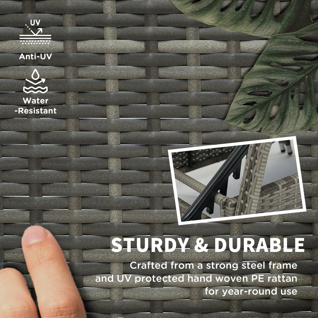 2 Reclining Chaise Lounge Chairs, Rolling Outdoor Chairs With Cushion, Pillow, Headrest, Armrests, And Wheels, Black