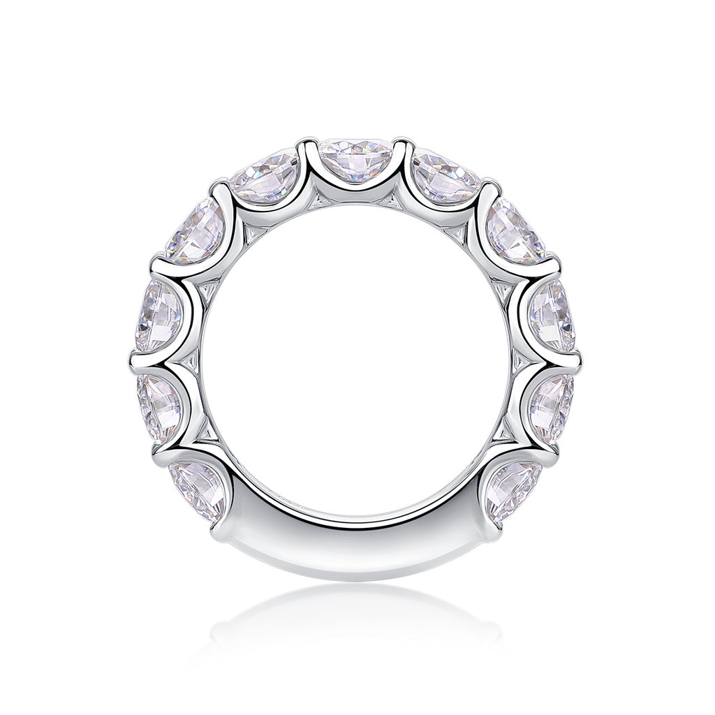 Dazzling Moments - A Fashionable And Luxurious Jewelry Accessory Set With Moissanite S925 Sterling Silver And Platinum-plated Diamond