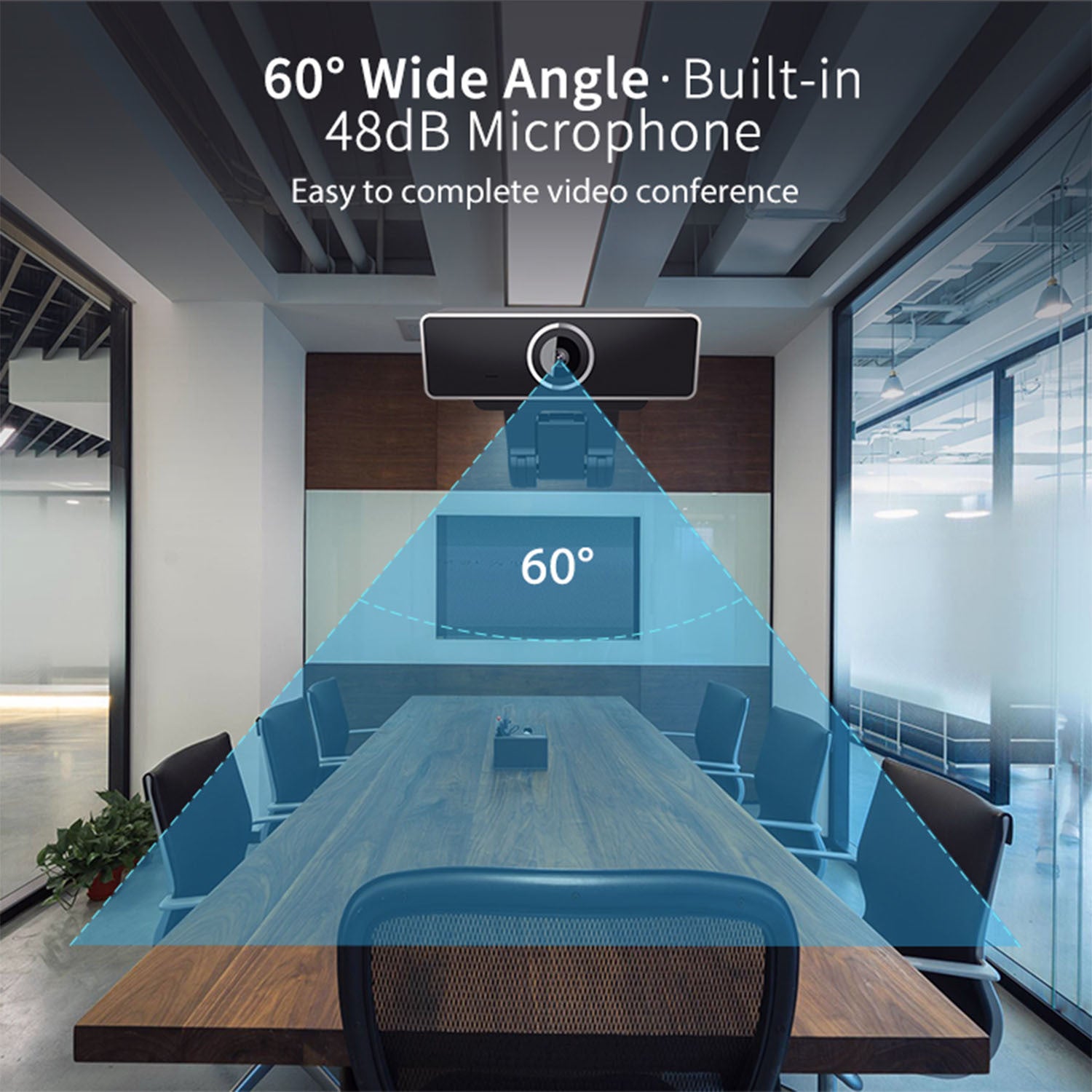 1Pc FHD 1080P Webcam USB PC Computer Webcam Auto Focus With Microphone 60-Degree Widescreen Desktop Laptop Webcam Live Streaming Webcam With Rotatable Clip For Live Broadcast Video Calling Conferencin