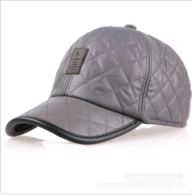 Baseball Cap, Warm Hat, Leather Hat, Ear Protection Hat