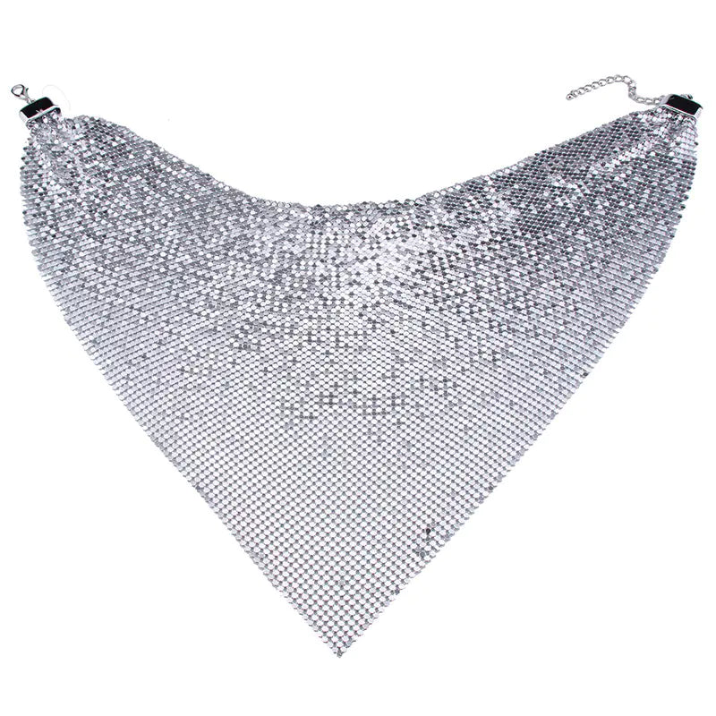 Mesh Necklace, Clavicle Chain, Fish Scale Neck Chain